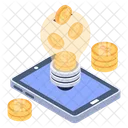 Blockchain Innovation Blockchain Idea Btc Idea Icon