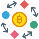 Bitcoin In Process Bitcoin Mining Bitcoin Transaction Icon