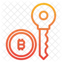 Bitcoin Key  Icon