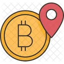 Bitcoin Location  Icon