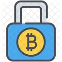 Bitcoin Cryptocurrency Lock Icon