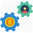 Bitcoin Mining Bitcoin Payments Process Bitcoin Transaction Process Icon