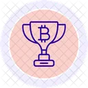 Bitcoin Mining Line Icon Icon