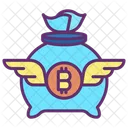 Bitcoin Money Bag  Icon