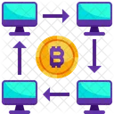 Bitcoin Network Bitcoin Cryptocurrency アイコン