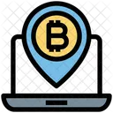 Pin De Bitcoin Bitcoin Pin De Mapa Icono