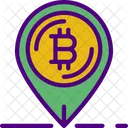 Alfiler de bitcoin  Icono