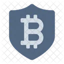 Security Shield Bitcoin Icon