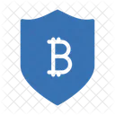 Bitcoin Shield Bitcoin Crypto Icon