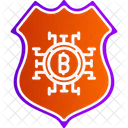 Bitcoin Shield  Icon