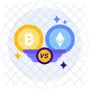 Bitcoin Vs Ethereum Coin Ethereum Icon