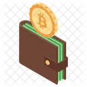 Bitcoin Wallet Digital Money Virtual Money Icon