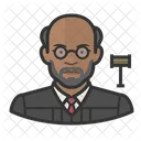 Black Male Judge  Icon