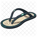 Footwear Icon Flat Style Symbol