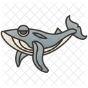 Blau Meereskultur Fisch Symbol