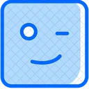 Blink Emoji Face Icon