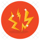 Blitze Blitzschlage Kraftblitze Symbol