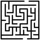 블록 미로 헤지 미로 미로 아이콘