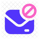 Block Message Envelope Icon