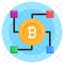 Bitcoin Network Digital Currency Blockchain アイコン