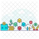 Blockchain Cryptocurrency Crypto Icon