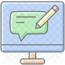 Blog Awesome Lineal Color Icon 아이콘