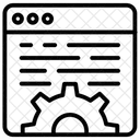 Blog Management Navigation Bar Web Browser Icon