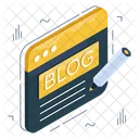 Blog Writing  Icon