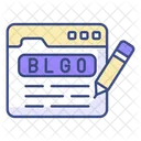 Blogging Blog Contenu Icône