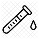 Blood Analysis Chemistry Test Tube Icon