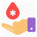 Blood Donation Hand Icon