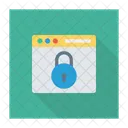 Bloqueio De Navegador Senha Seguro Ícone