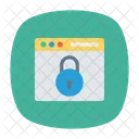 Bloqueio De Navegador Senha Seguro Ícone