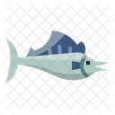 Blue Marin Fish Animal Symbol