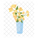 Blue vase with flowers  Icon