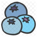 Blueberry Berries Fruit Icon