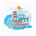 Sea Boat Ocean Icon