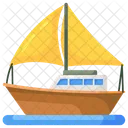 Boat Vintage Boat Rafting Icon