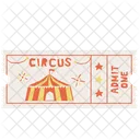 Boleto de circo  Icono