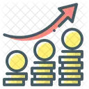 Bolsa Mercado De Valores Crecimiento Icono