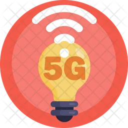 Bombilla 5G  Icono