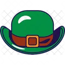 Bombin Sombrero Verde Icono