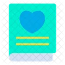 Love Heart Book Icon