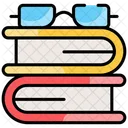 Book and glasses  Icon