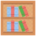 Bookcase Bookshelf Books Rack Icon