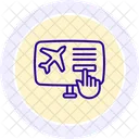 Booking Line Icon Icon