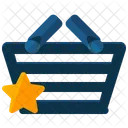 Bookmark shopping basket  Icon