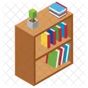 Bookshelf Book Rack Library Icon