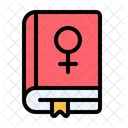 Book Women Day Book Gender Sign 아이콘