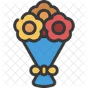 Boquet Flowers Flowers Gift Icon